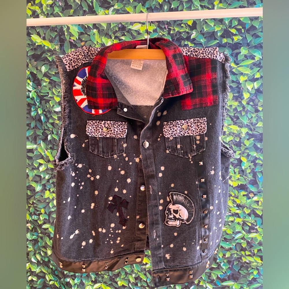 Halloween Punk Vest Jacket S/M